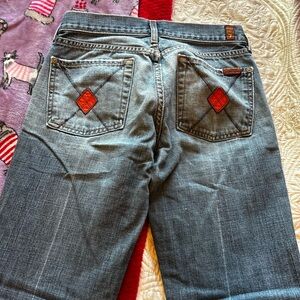 7 For All Mankind Light Blue Flare & Wide Leg Jeans